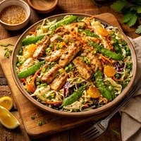 Pea Pod and Chicken Salad Oriental