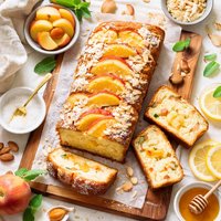 Peach Almond Pound Cake