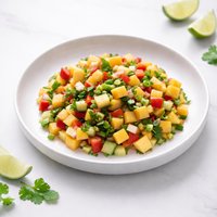 Peach and Cucumber Salsa