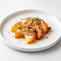 Peach and Frangelico Gratin
