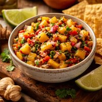 Peach and Ginger Salsa
