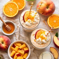 Peach and Orange Milkshake