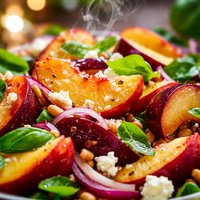 Peach and Plum Salad