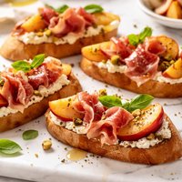 Peach and Prosciutto Appetizer