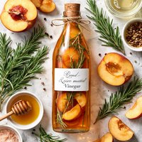 Peach and Rosemary Vinegar