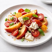 Peach and Tomato Salad