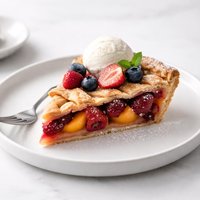 Peach Berry Pie