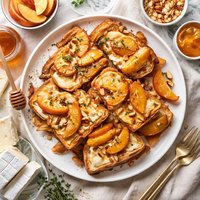 Peach Brie French Toast