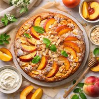 Peach Cake Dessert