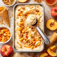 Peach Cheesecake Ice Cream