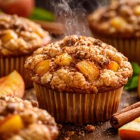 Peach Cobbler Muffins