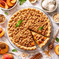 Peach Crumb Pie