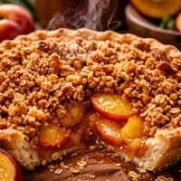 Peach Crumble Pie