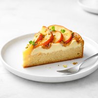 Peach Custard Cake