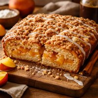 Peach Filled Coffee Cake