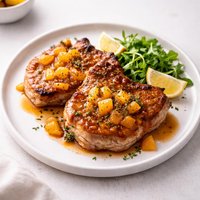 Peach Glazed Pork Chops Oamc