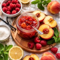 Peach Melba Jam