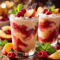Peach Melba Smoothies