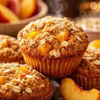 Peach Oatmeal Muffins
