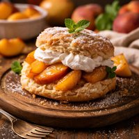 Peach or Strawberry Shortcake