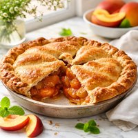 Peach Pie the Old Fashioned Two Crust Way