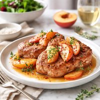 Peach Pork Chops Delight