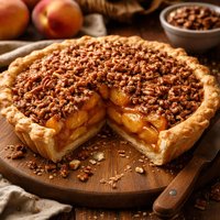 Peach Praline Pie