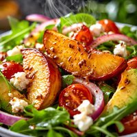 Peach Salad with Cumin Dressing