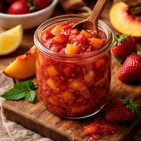 Peach Strawberry Sauce