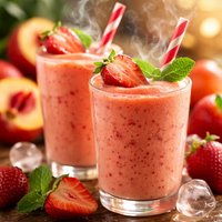 Peach Strawberry Smoothies