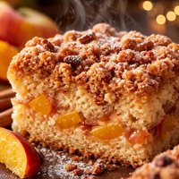 Peach Streusel Coffee Cake