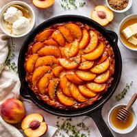 Peach Tarte Tatin