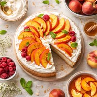 Peaches and Cream Cake