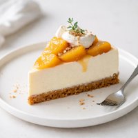 Peaches and Cream Cheesecake
