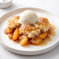 Peaches and Cream Cobbler