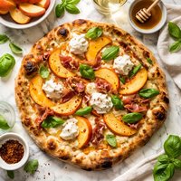Peaches and Cream Pizza
