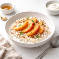 Peaches and Cream Soaked Oatmeal