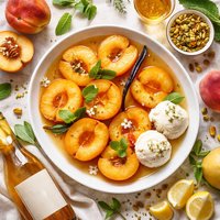 Peaches in Sauternes