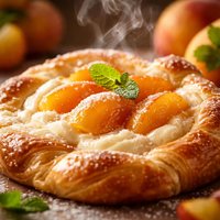 Peachy Cheese Danish