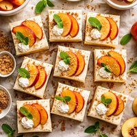Peachy Cheesecake Squares
