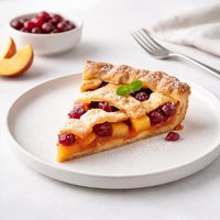 Peachy Cranberry Pie