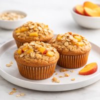 Peachy Oatmeal Muffins