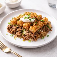 Peaked and Tweaked Tater Tot Casserole