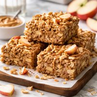 Peanut Butter and Apple Oatmeal Breakfast Bars