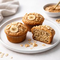 Peanut Butter and Banana Muffins