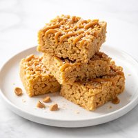 Peanut Butter and Butterscotch Rice Krispies Squares