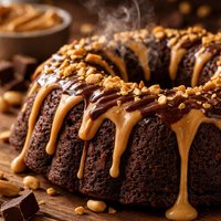 Peanut Butter and Chocolate Bundt Cake