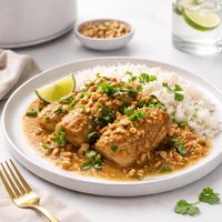 Peanut Butter and Ginger Chicken in a Crock Pot