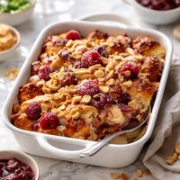 Peanut Butter and Jelly Bread Pudding