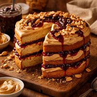 Peanut Butter and Jelly Cake